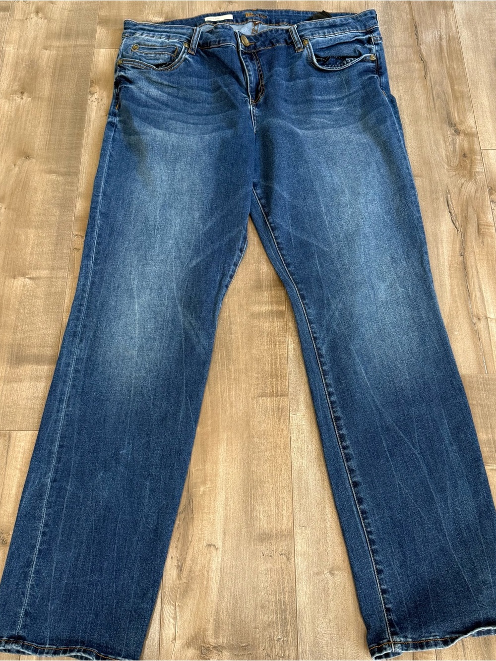 Kut from the Kloth Boyfriend Jeans 14 Dark Blue Denim